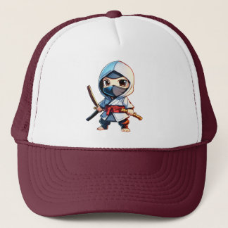 Gorra De Camionero Tapón bordado Ninja en acero