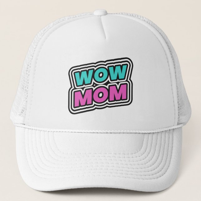 GORRA DE CAMIONERO TAPÓN DE BÉISBOL DE MOM WOW (Anverso)