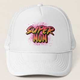 GORRA DE CAMIONERO TAPÓN DE BÉISBOL INSPIRADO EN GRAFFITI SUPM MOM
