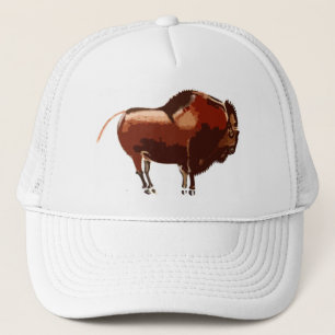 Gorra De Camionero Tapón de búfalo pintado abstracto