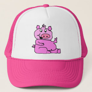 Gorra De Camionero Tapón de cerdo Personalizado rosa