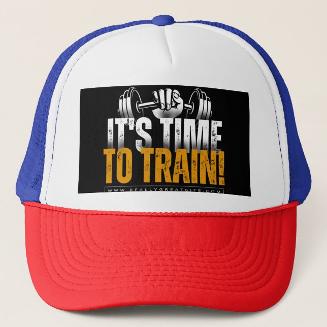 Gorra De Camionero Tapón de gimnasio FlexFit (Anverso)
