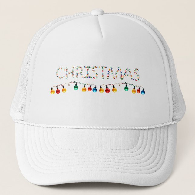 Gorra De Camionero Tapón de luces navidades (Anverso)