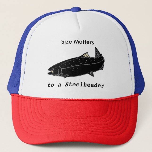 Gorra De Camionero Tapón de pesca de cabeza de acero (Anverso)