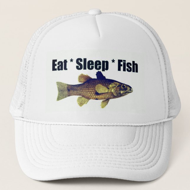 Gorra De Camionero Tapón de pesca - Sopa de Camionero de Pescado de S (Anverso)