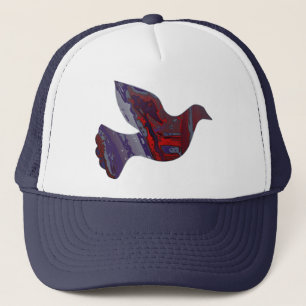 Gorra De Camionero Tapón de silueta de la paleta de la realidad oscur