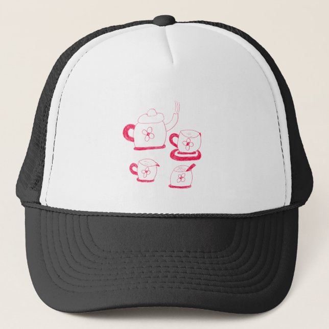 Gorra De Camionero Tapón de tiempo de té (Anverso)