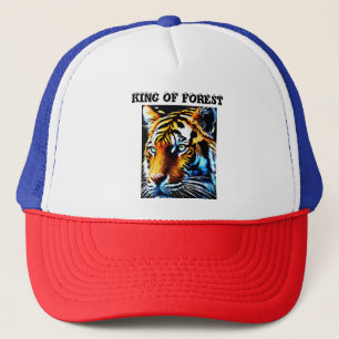 Gorra De Camionero Tapón en diseño de tigre