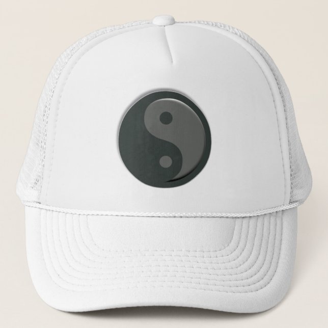Gorra De Camionero Tapón mínimo de yin yang taoísmo (Anverso)
