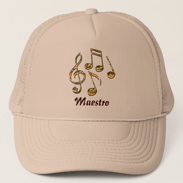 Gorra De Camionero Tapón MUSICAL MAESTRO (Anverso)
