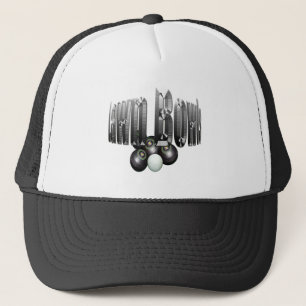 Gorra De Camionero Tapones De Césped Cromados Y Diseño De Logotipos,