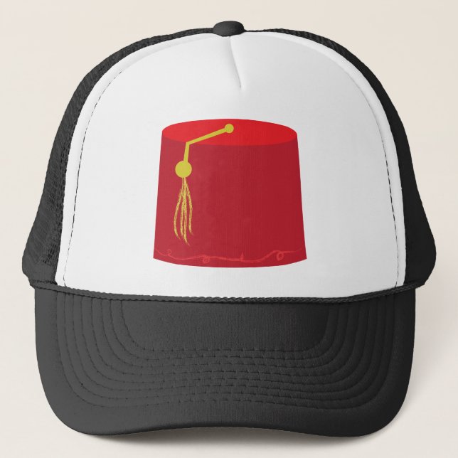Gorra De Camionero Tarboosh rojo (Anverso)