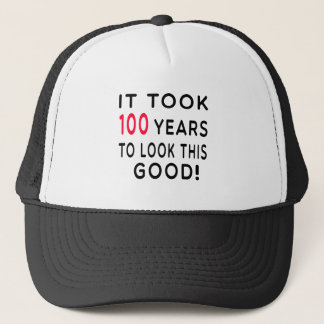 Gorra De Camionero Tardó 100 años de diseños del cumpleaños