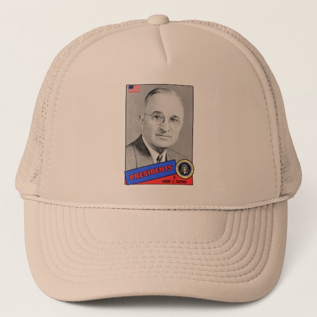 Gorra De Camionero Tarjeta de béisbol de Harry S. Truman (Anverso)
