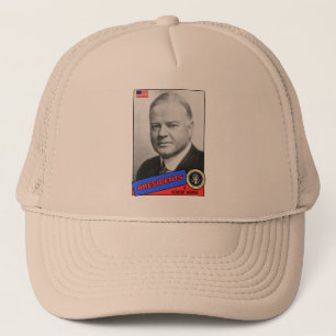 Gorra De Camionero Tarjeta de béisbol de Herbert Hoover