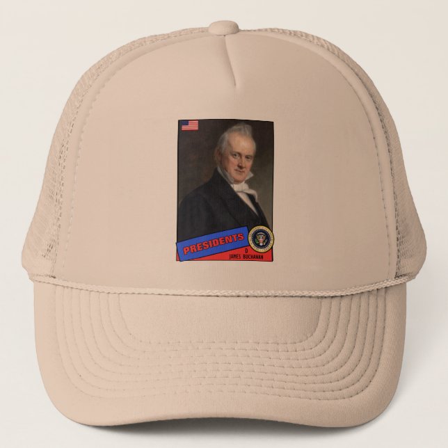Gorra De Camionero Tarjeta de béisbol de James Buchanan (Anverso)