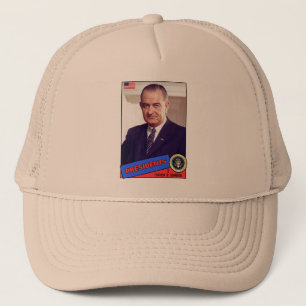Gorra De Camionero Tarjeta de béisbol de Lyndon B. Johnson