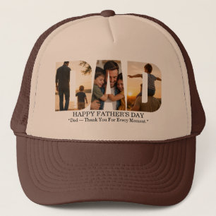 Gorra De Camionero Tarjeta de Colaje de Fotos Personalizadas para el