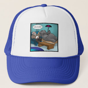Gorra De Camionero Tarjetas Divertidas de Elefante en Terapia Camiset