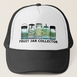 Gorra De Camionero Tarros de enlatado del albañil del vintage del