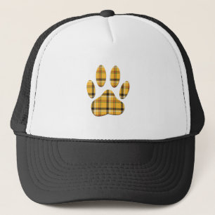 Gorra De Camionero Tartan Dog Paw Print