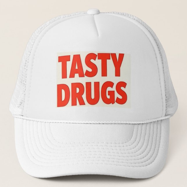 Gorra De Camionero Tasty Drugs Hat (Anverso)