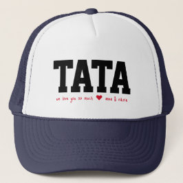 Gorra De Camionero Tata Dad Te queremos con los nombres