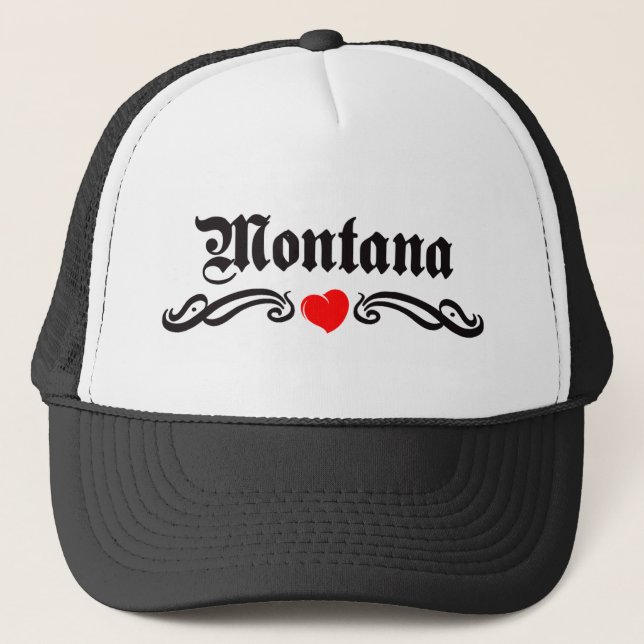 Gorra De Camionero Tatuaje de Montana (Anverso)