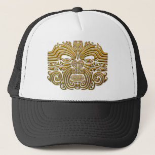 Gorra De Camionero Tatuaje maorí - Oro