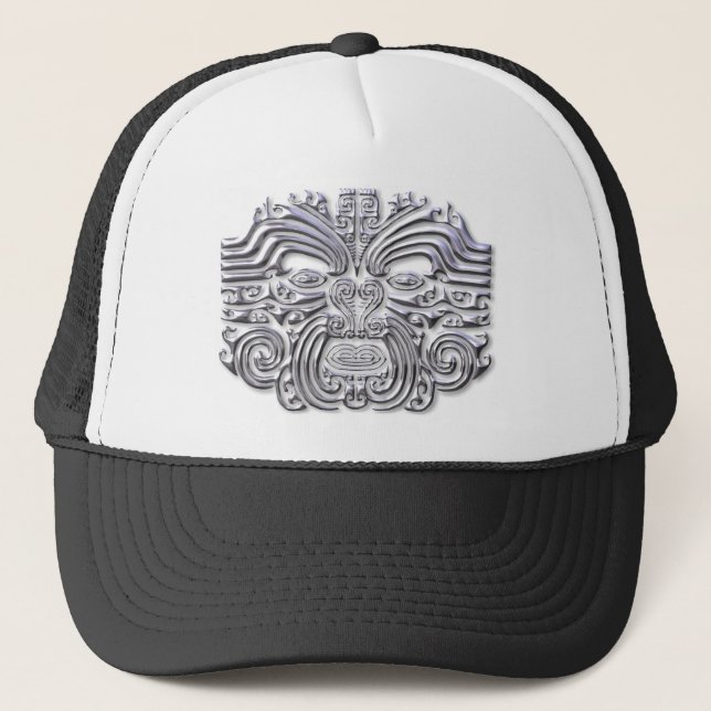 Gorra De Camionero Tatuaje maroi plateado (Anverso)