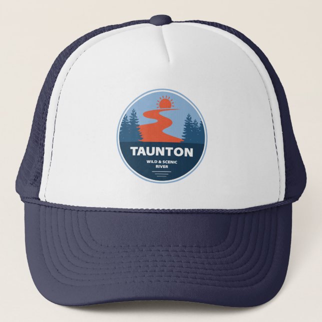 Gorra De Camionero Taunton Wild And Scenic River Massachusetts (Anverso)