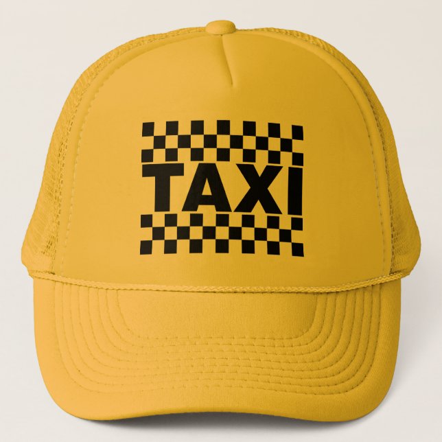 Gorra De Camionero Taxi ~ Taxi Cab ~ Coche De Alquiler (Anverso)