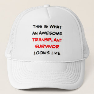 Gorra De Camionero taza de café de superviviente de trasplante impre
