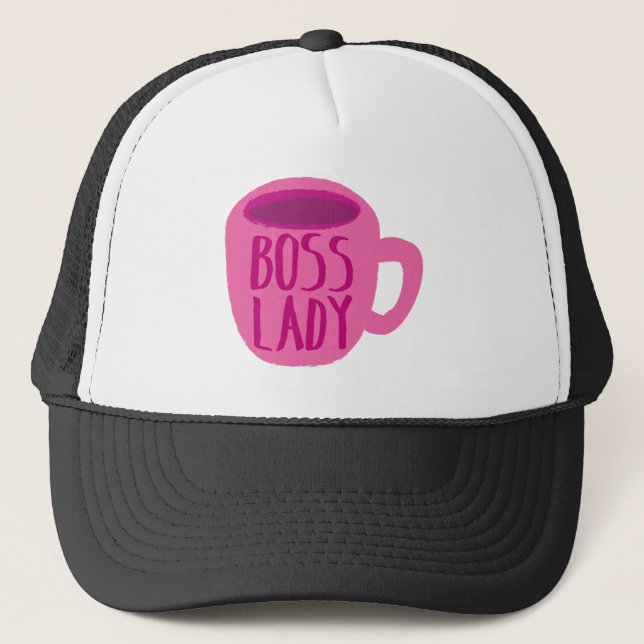 Gorra De Camionero Taza rosada de la señora café de Boss (Anverso)