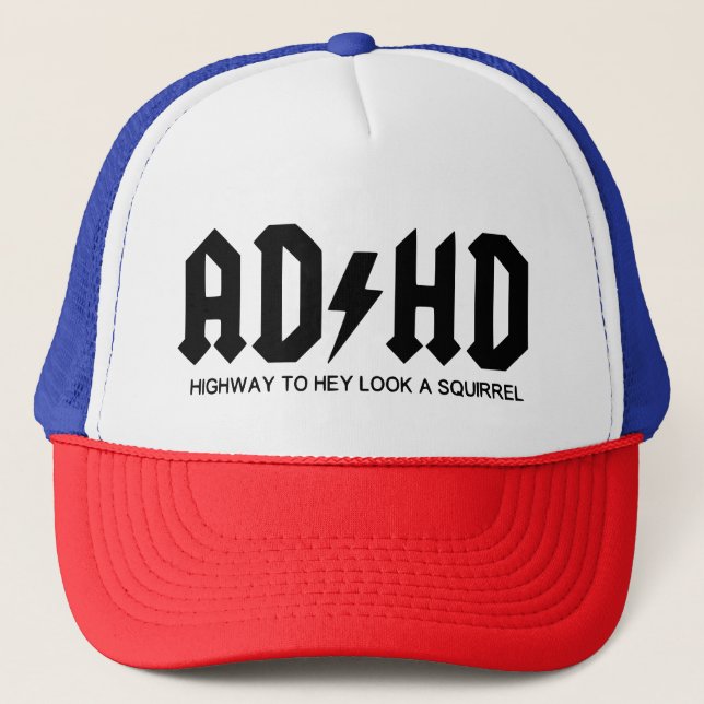 Gorra De Camionero TDAH Funny - autopista a (Anverso)