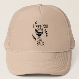 Gorra De Camionero te amo a la granja y a los pollos de espalda diver