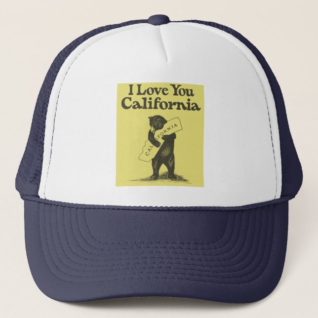 Gorra De Camionero Te amo California (Anverso)