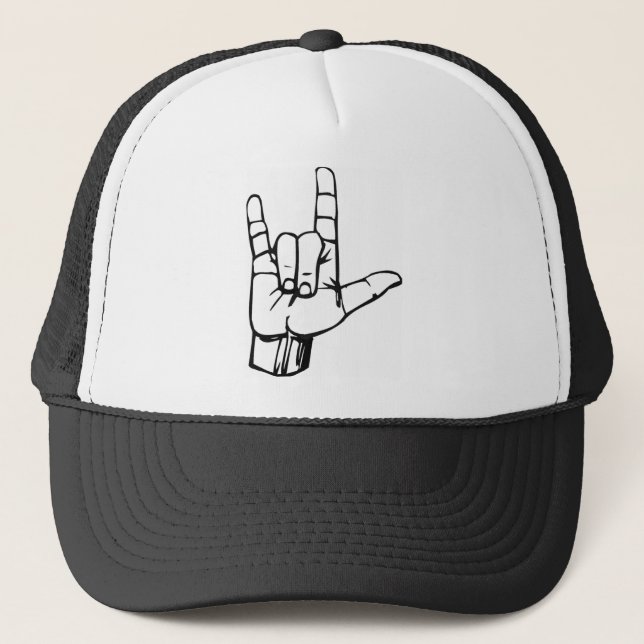 Gorra De Camionero Te Amo El Idioma Del Rótulo (Anverso)