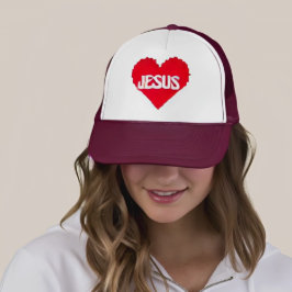 Gorra De Camionero Te amo Jesús arte pixelado