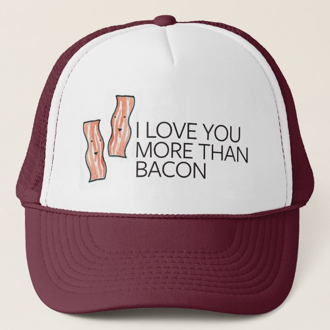 Gorra De Camionero Te amo más que el tocino (Anverso)