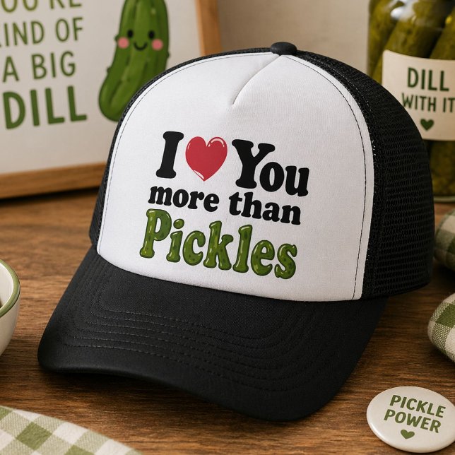 Gorra De Camionero Te Amo Más Que Pepinillos (Subido por el creador)