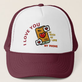 Gorra De Camionero Te Amo Tanto Como Mi Teléfono