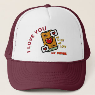 Gorra De Camionero Te Amo Tanto Como Mi Teléfono