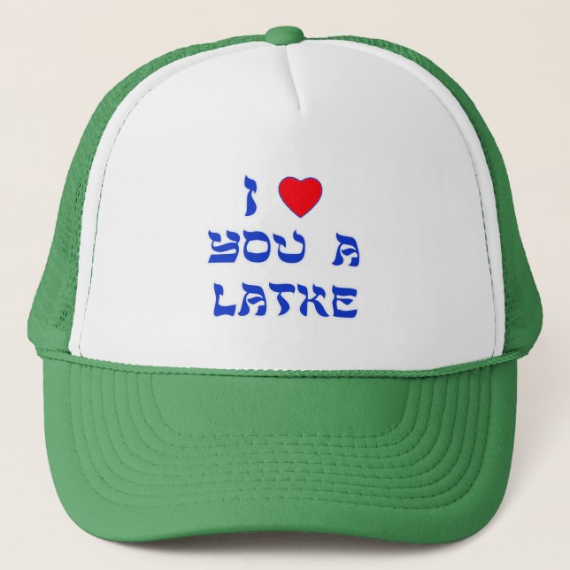 Gorra De Camionero Te amo un Latke (Anverso)
