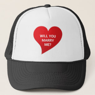 Gorra De Camionero ¿Te casarás conmigo con mi proposición de matrimon