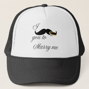 Gorra De Camionero Te doy el bigote - cásate conmigo