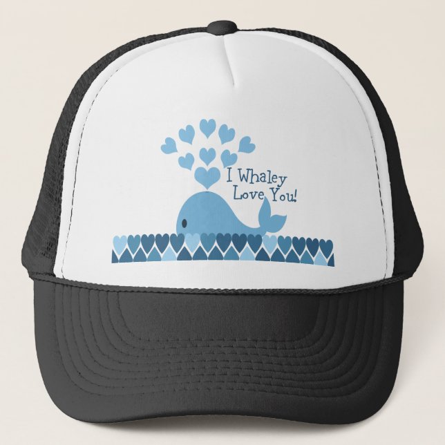 Gorra De Camionero ¡Te Quiero! Azul (Anverso)