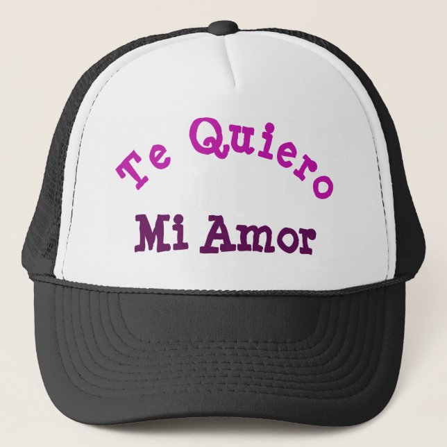 Gorra De Camionero Te quiero mi amor gorrón (Anverso)