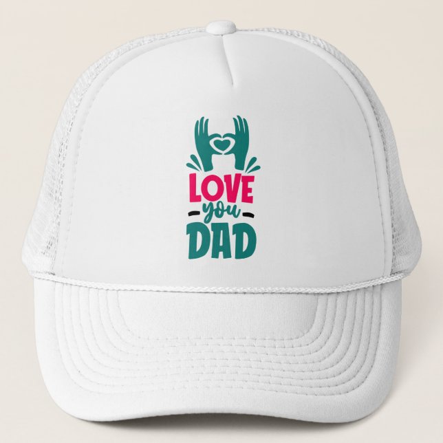 Gorra De Camionero Te quiero papá (Anverso)