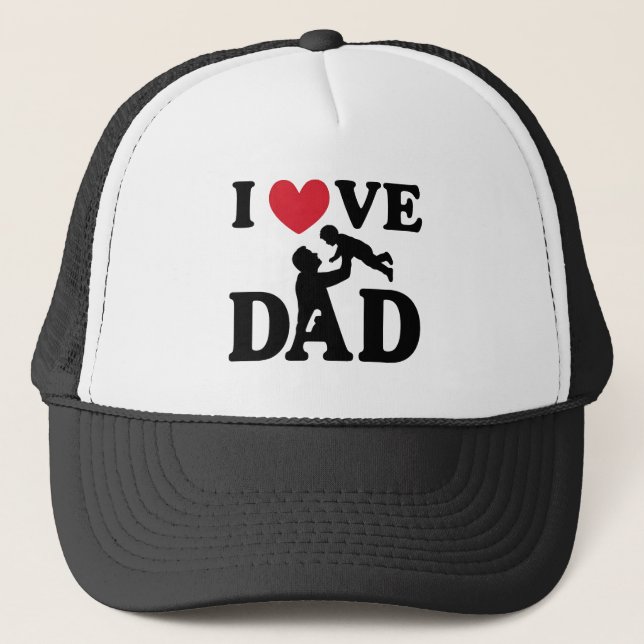 Gorra De Camionero Te quiero papá (Anverso)